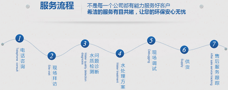 氨氮去除剂生产厂家的服务流程图